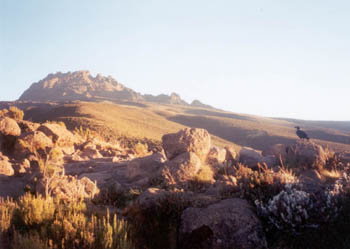 sunrise scene at Horombo