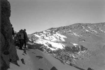 descending from Kilimanjaro