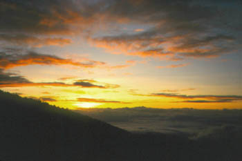 sunrise at Horombo