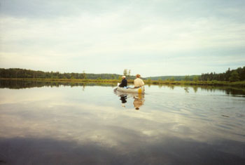 paddling up McIntosh Creek