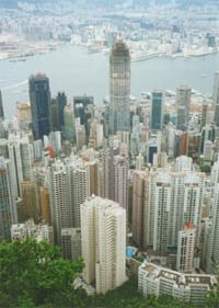 the city from the Peak