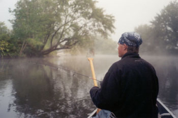 early morning fishing