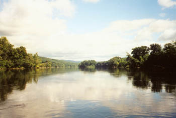 calm water downstream