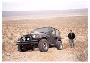 Sean with jeep