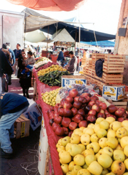 Tlachichuca vegetable market