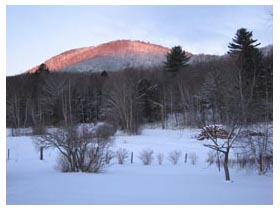 first light on the hill