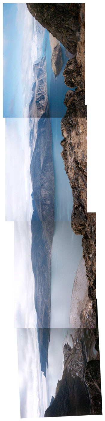 panorama of Pangnirtung, Baffin Island