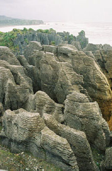 Pancake Rocks formation, South Island, New Zealand