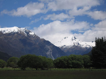 mountain view, central Alps, New Zealand
