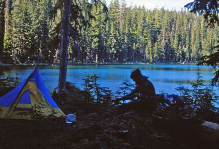 Camp on Lilly Lake
