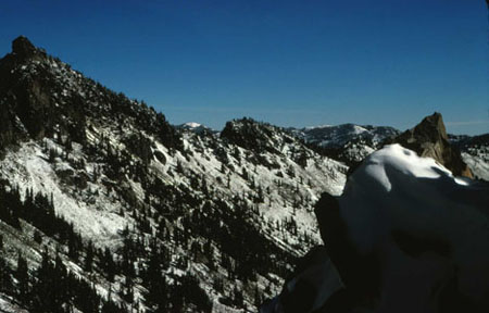 Trail in snow