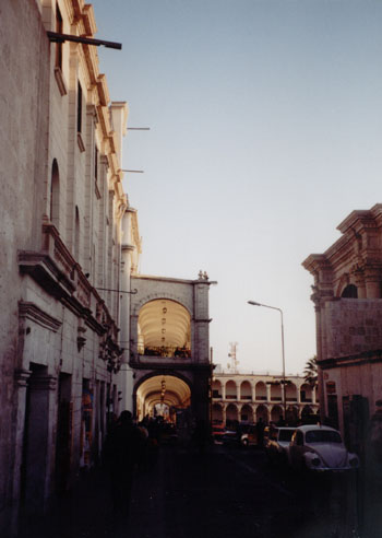 a street in Arequipa, Peru