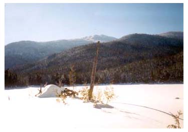 frozen trackless lake