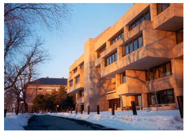 library at sunset, RPI