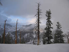 sunset after the snow squall