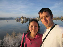 self portrait at Mono Lake