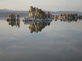 the only reason we can see these tufa towers is that Los Angeles stole most of the water from Mono Lake