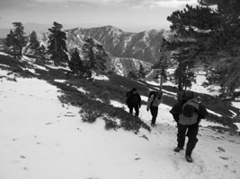 Mt. Baldy winter hike