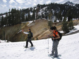 snowshoeing in Lassen National Park