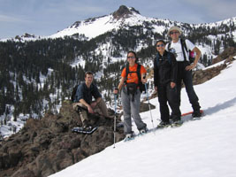 snowshoeing in Lassen National Park