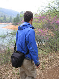 Doug hiking at Shasta Lake, California