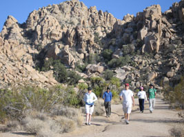 emerging from the hike