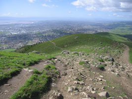 top of the Mission Peak trail