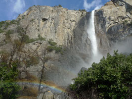 bridalveil falls, yosemite
