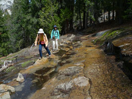 the trail above nevada falls
