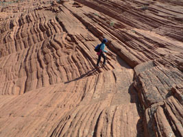 joy climbing sandstone