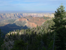 late sun from the Grand Canyon North Rim