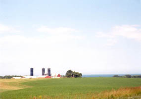 Wisconsin farm by the lake