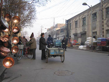 Uyghur metalware bazaar