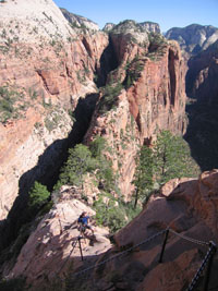 The trail to Angel's Landing. zion, 2008