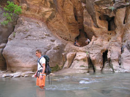 A grotto. zion virgin river narrows, 2008