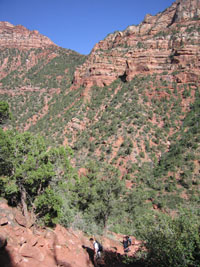 The hike out of the subway. zion, 2008