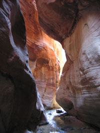 Kanarra canyon light. zion, 2008
