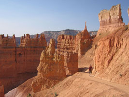 Lee in the hoodoos. Bryce Canyon, 2008