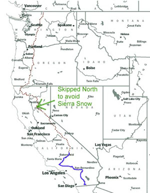 map showing skip north